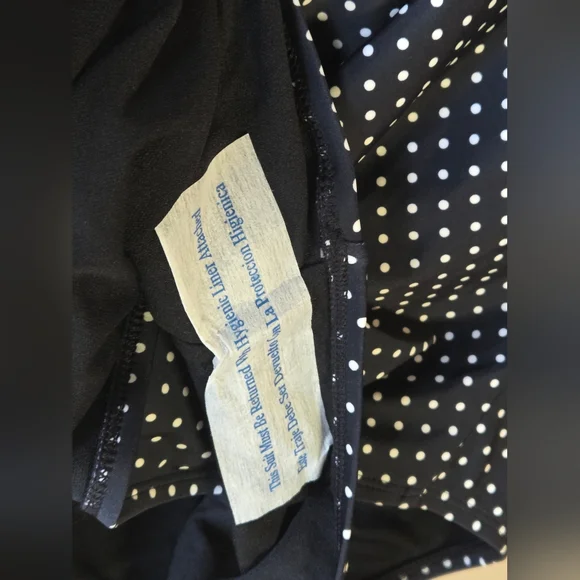Swimsuit XL (16) Black Polka Dot Shade And Shore One Piece NWT - Picture 11 of 15